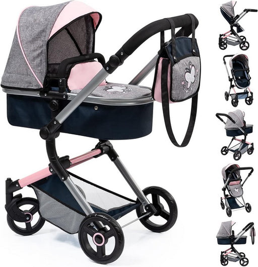 Poussette pour poupées papillon
