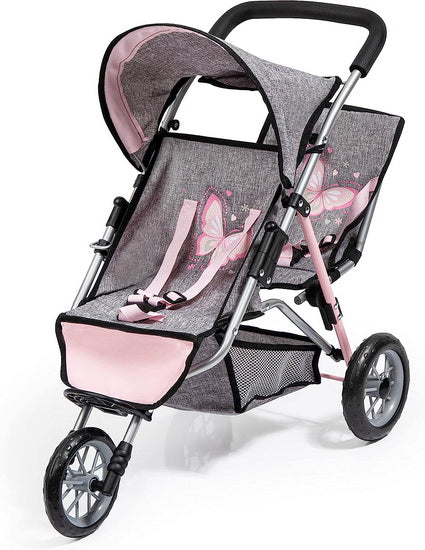 Poussette double a trois roues papillon Griffon