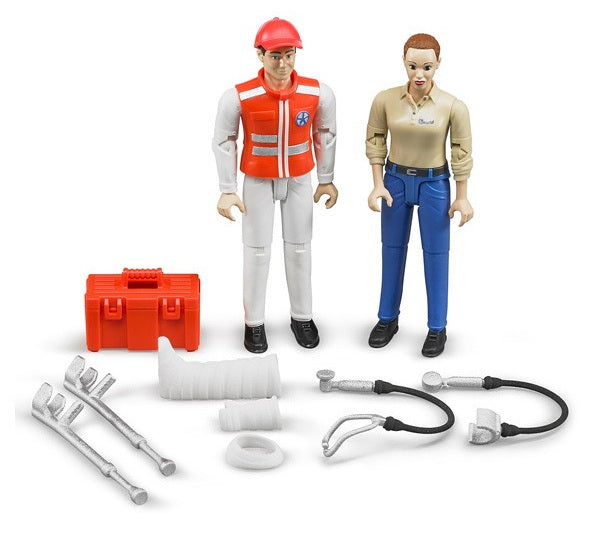 Ensemble figurines et accessoires ambulancier
