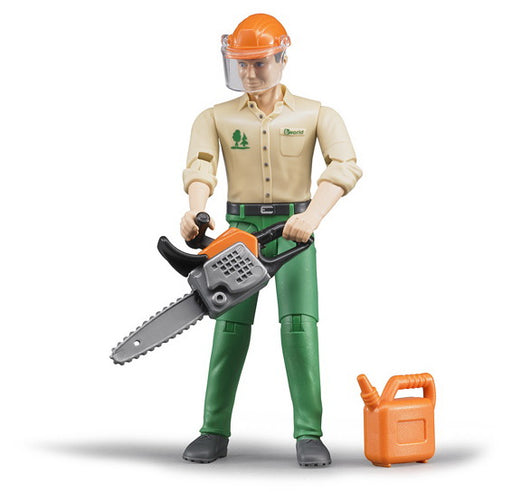 Ouvrier forestier avec accessoires