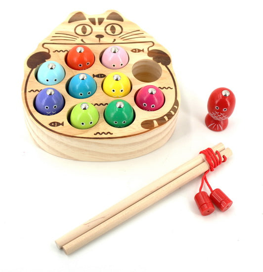 Jeu de pêche du chat