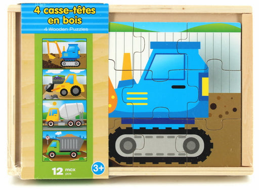 Casse-tête en bois 4 en 1 Construction