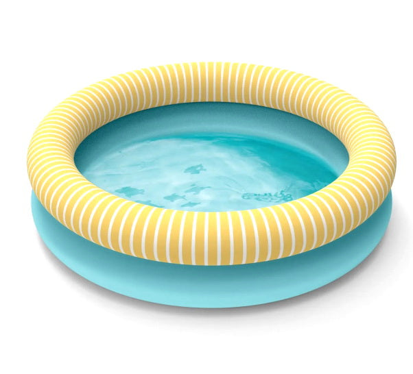 Piscine petite bleu et jaune