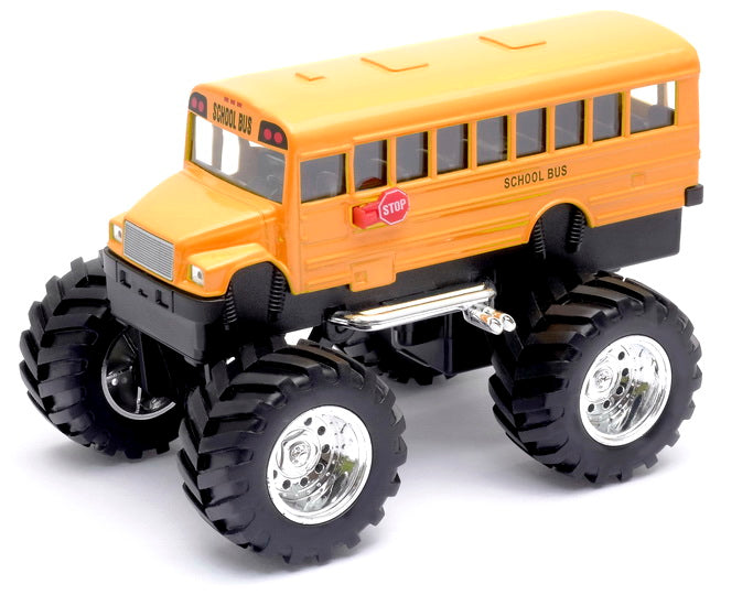 Autobus scolaire à grandes roues