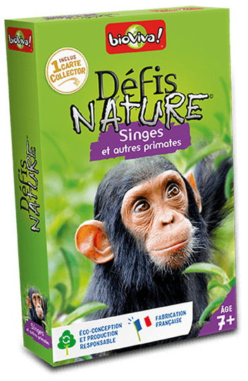 Cartes Défis nature Singes et autres primates