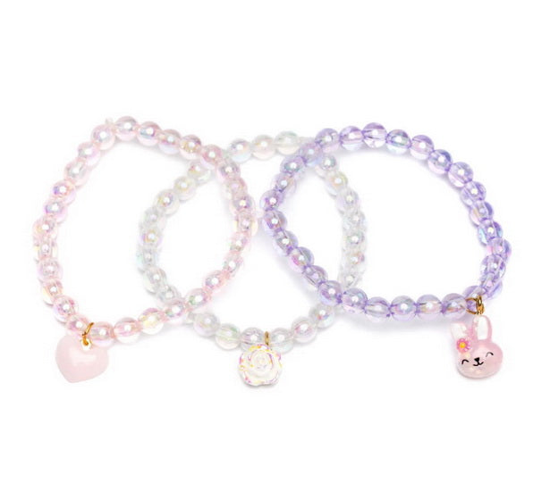 Ensemble 3 bracelets lapins