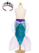 Jupe sirène à paillettes bleu et tiara 5-6 ans