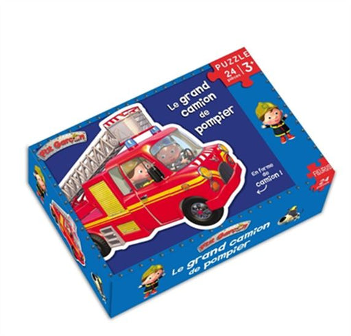Camion de pompiers de Léon : puzzle 24 pièces P'tit garçon(Le) Cof.