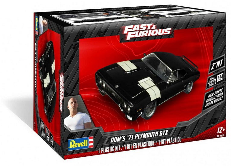 Plymouth GTX 1971 de Dominic 2 en 1 1/25