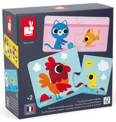 Casse-tête les animaux et leurs petits