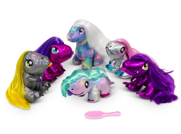 Peluche avec cheveux Dino Collecto 6AS