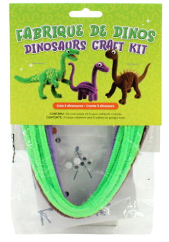 Ens. 24 cure-pipes - dinosaures