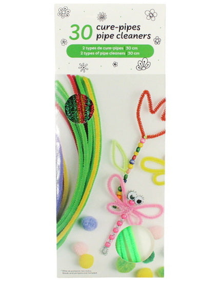 Ens. 30 cure-pipes - fleurs