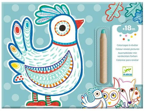 Coloriage à révéler Animaux de la forêt