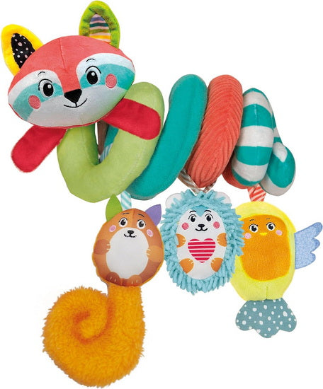 Peluche spiral animaux joyeux