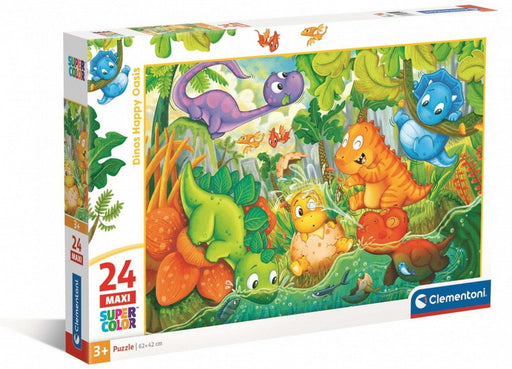 Les dinosaures heureux à l'oasis 24 mcx