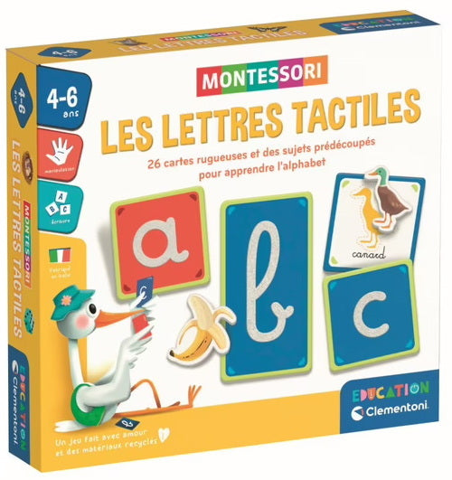 Montessori Les lettres tactiles