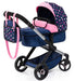Poussette pour poupée motif étoiles