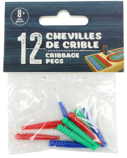 Sac 12 chevilles de cribbage