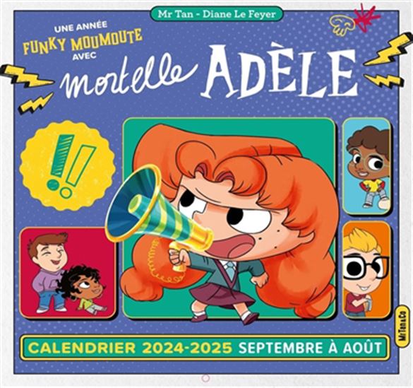 Calendrier mural Mortelle Adèle 2024-2025