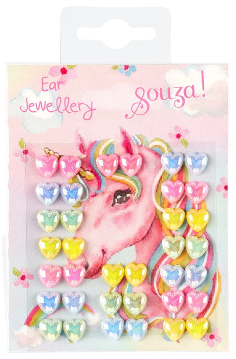 Boucles d'oreille autocollants licorne