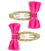 Barettes fuchsia Michela 2 pcs
