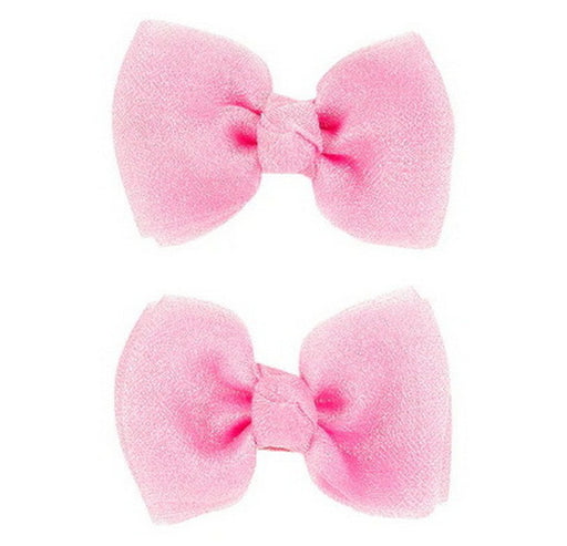 Barettes nœud fuchsia Sia 2 pcs