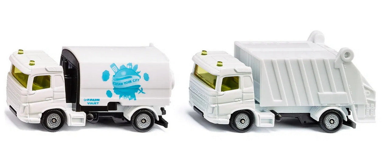 Camion à ordure et camion de nettoyage municipal