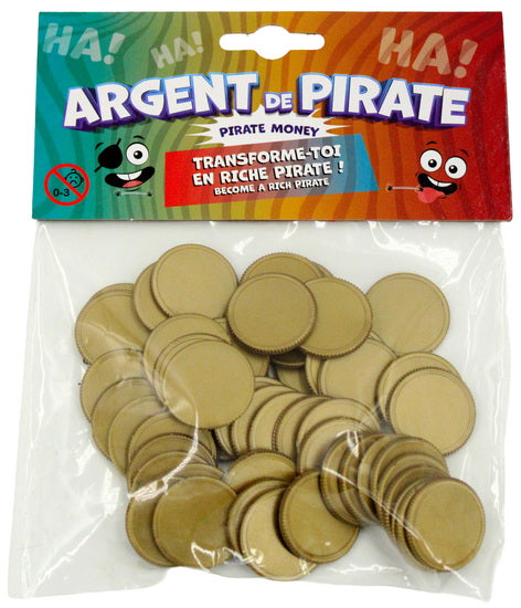 Pièces de pirate dorées