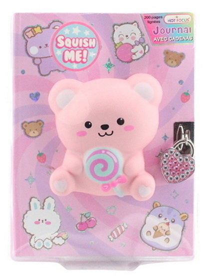 Journal intime Ourson avec cadenas