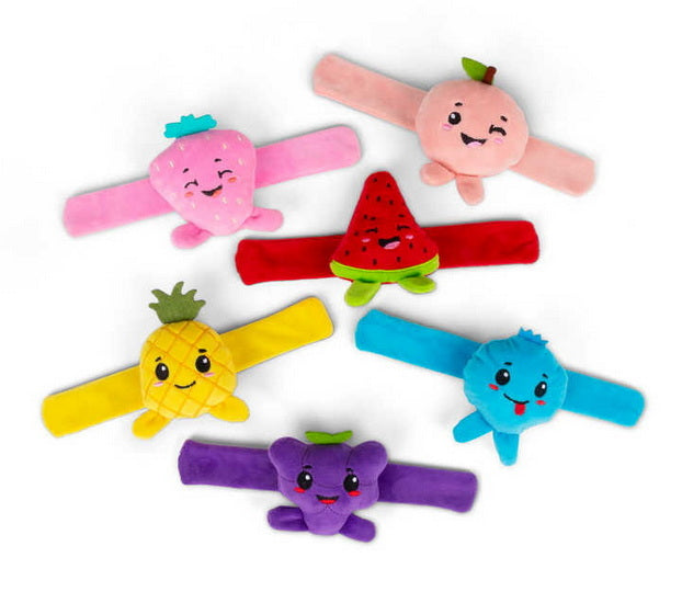Bracelet clip clap peluche fruit 6AS