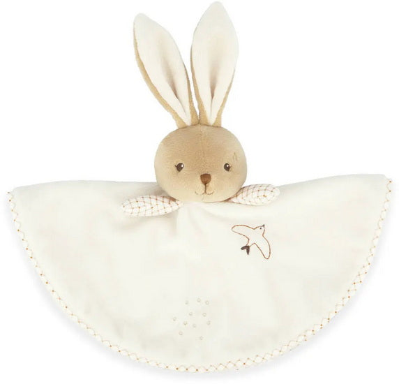 Doudou lapin rond crème