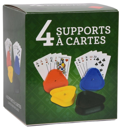 Ensemble 4 supports à cartes pivotants