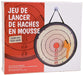 Jeu de lancer de haches en mousse