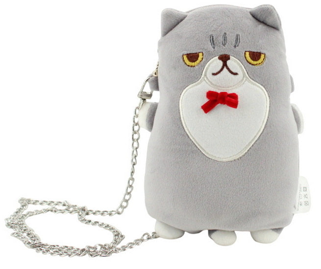 Sac à bandoulière peluche chat