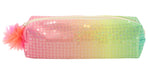 Étui à crayon paillettes arc-en-ciel