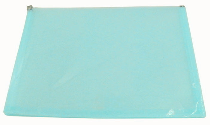 Env. à glissière format lettre turquoise