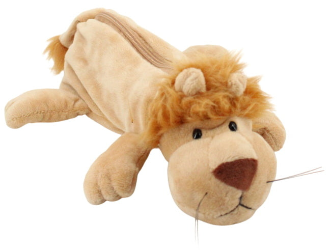 Étui à crayon peluche lion