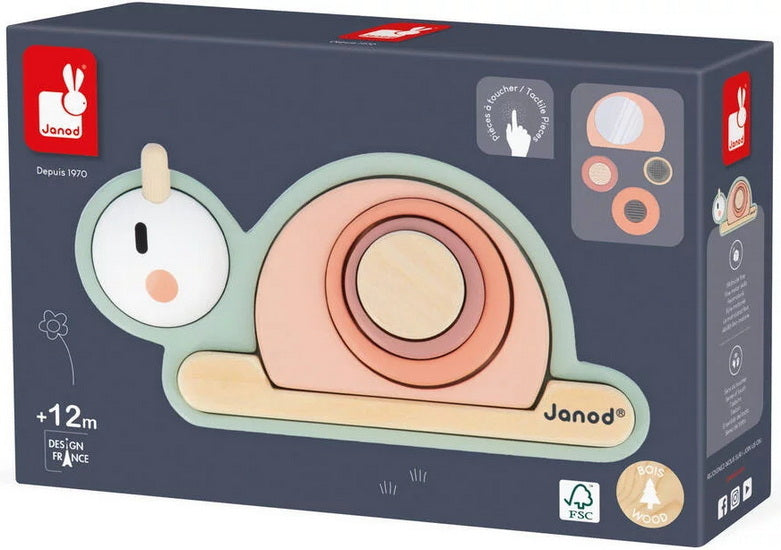 Escargot sensoriel empilable