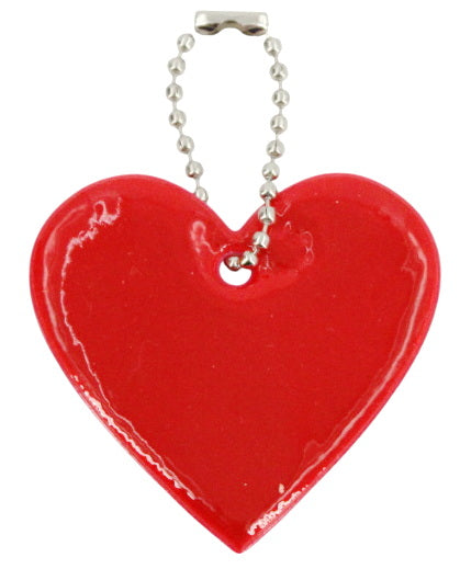 Porte-clés réfléchissant cœur 4AS