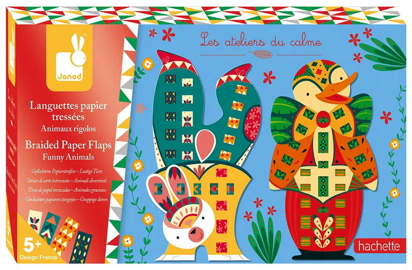 Languettes papier tressés