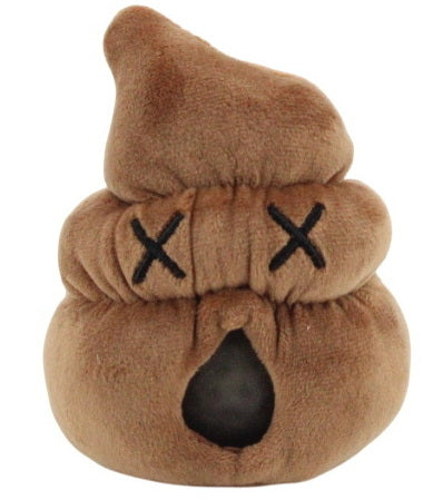 Balle anti-stress crotte peluche
