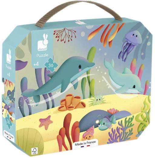 Casse-tête frise : Les animaux marins 36 mcx