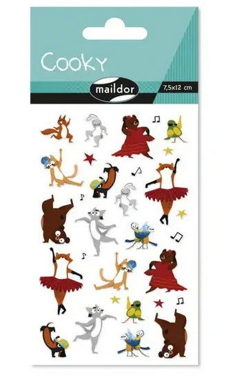 AUTOCOLLANTS 3D COOKY - DANSEUSES