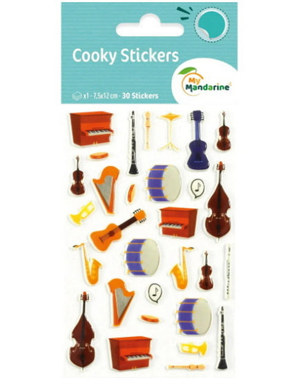 Autocollants Cooky : Instruments de musique
