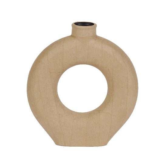 VASE ANNEAU EN PAPIER MÂCHÉ