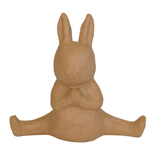 LAPIN YOGA EN PAPIER MÂCHÉ
