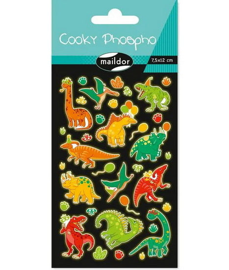 AUTOCOLLANTS *COOKY* PHOSPHO. DINO