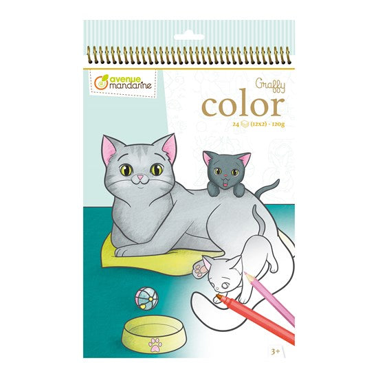 Graffy Color : Maman et bébé animaux