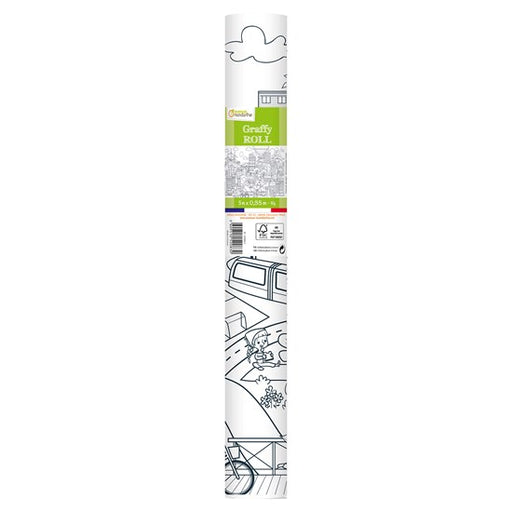  ROULEAU DE COLORIAGE GRAFFY ROLL - VILLE ÉCOLOGIQUE